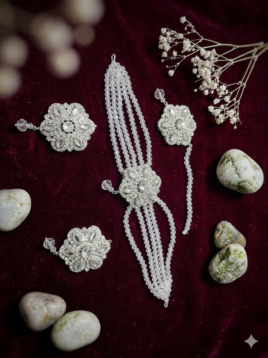 Silver plating choker set