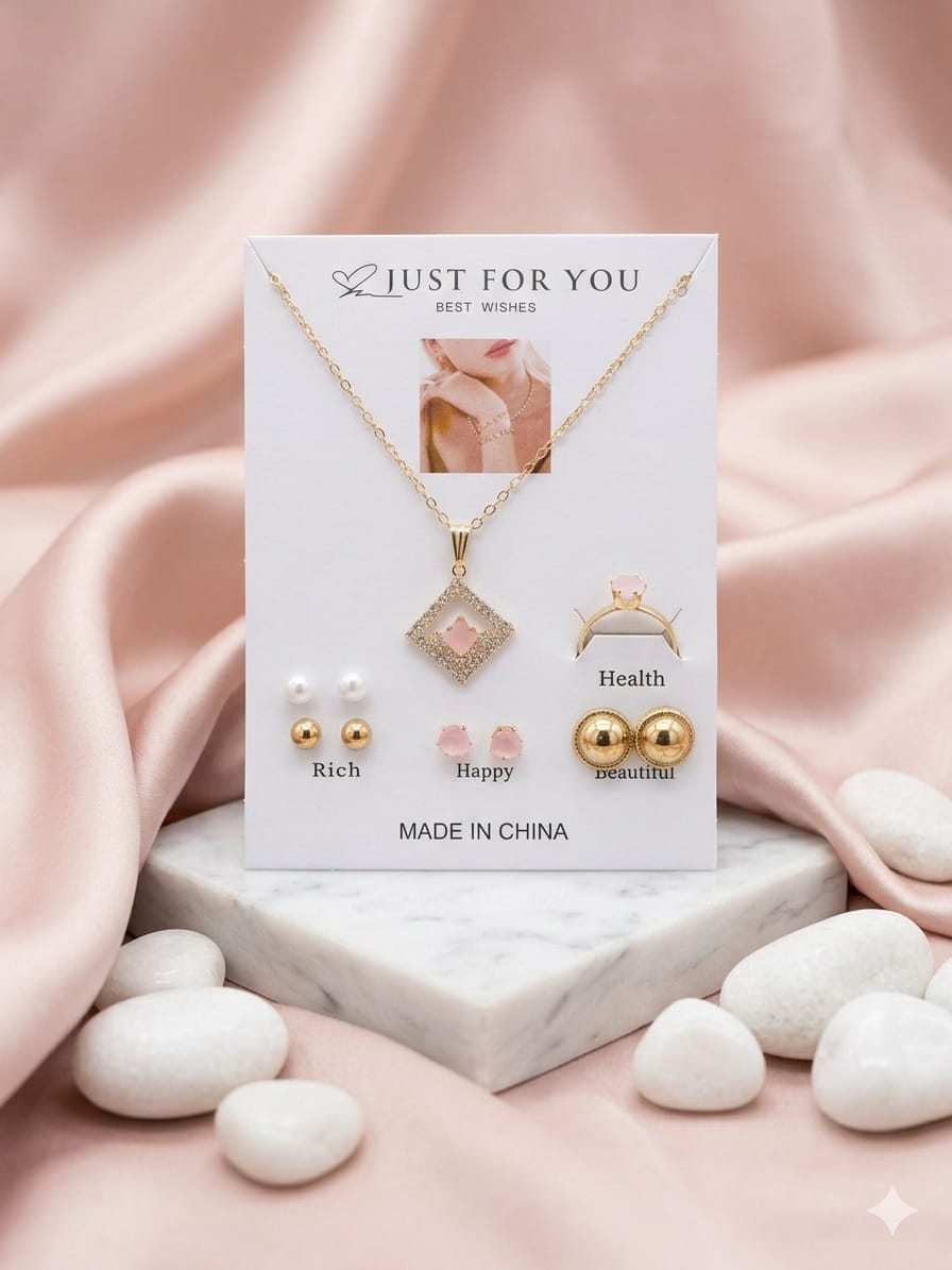Pink locket set
