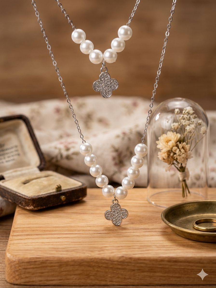 double chain locket set